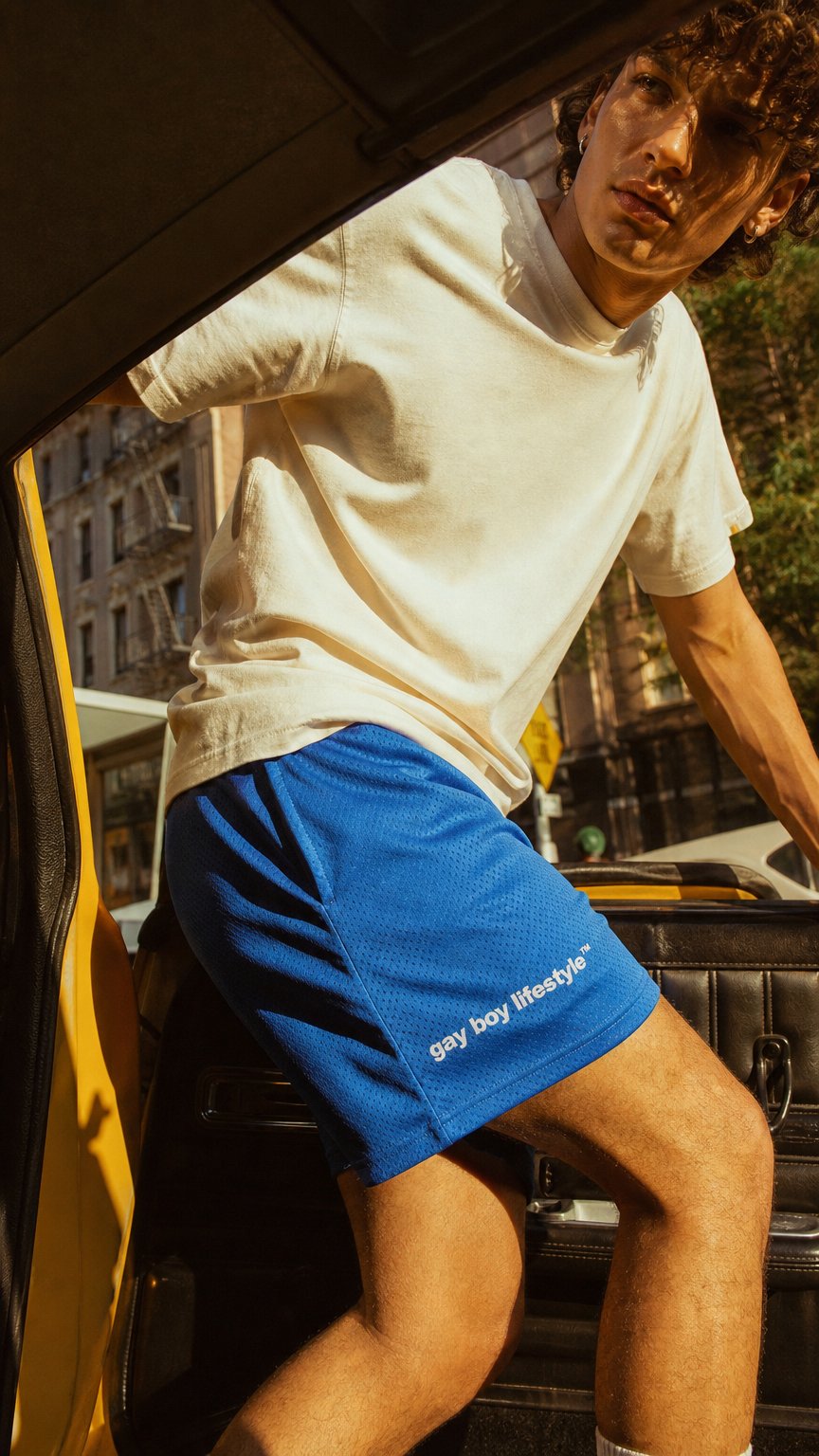 AI product shot of Gay Boy Lifestyle™ Shorts