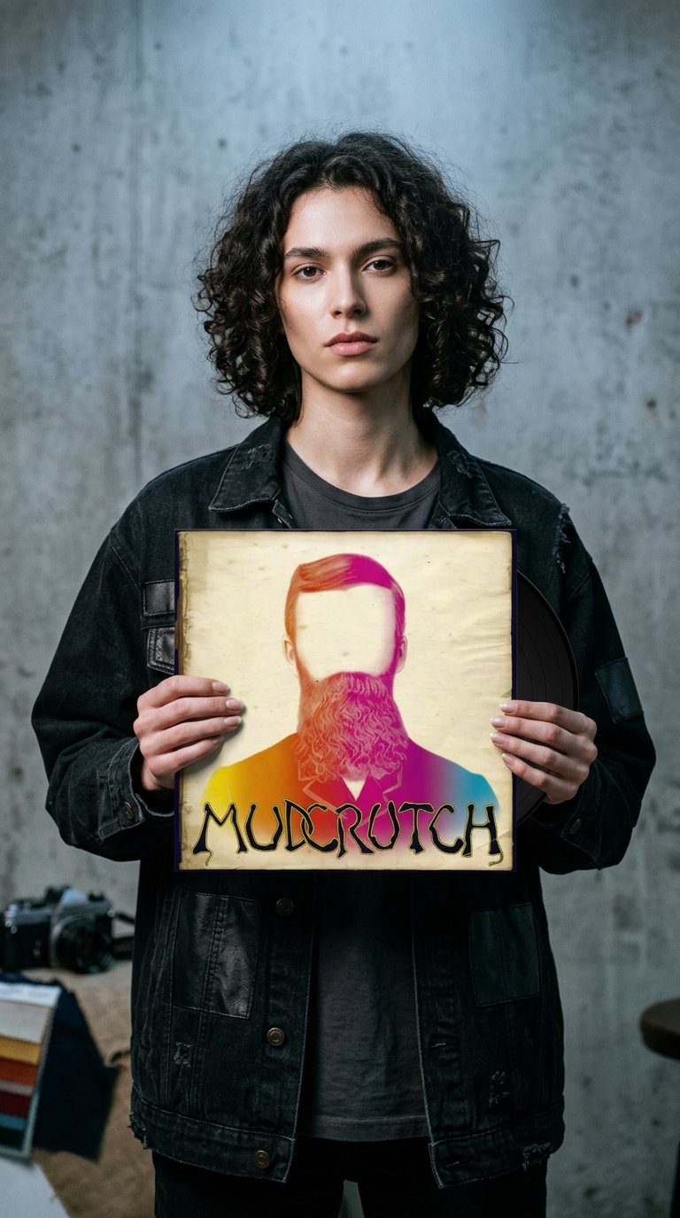 AI product shot of Mudcrutch LP