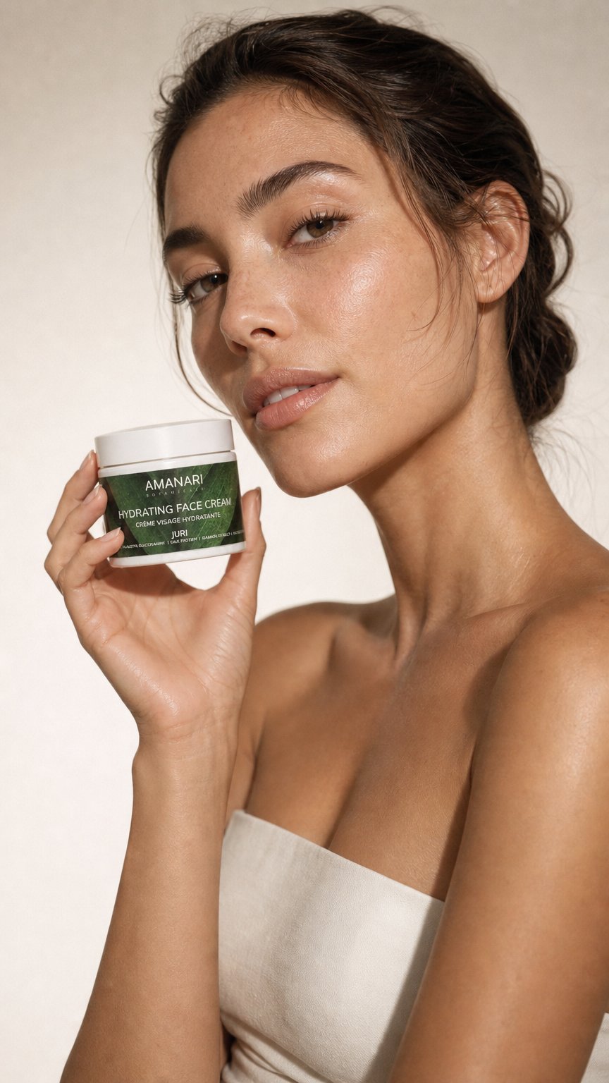 AI product shot of JURI Hydrating Face Cream