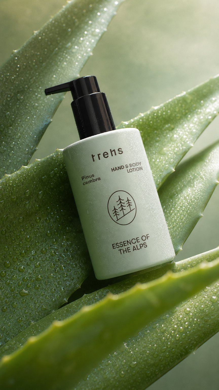 AI product shot of Pinus Cembra Hand & Body Lotion