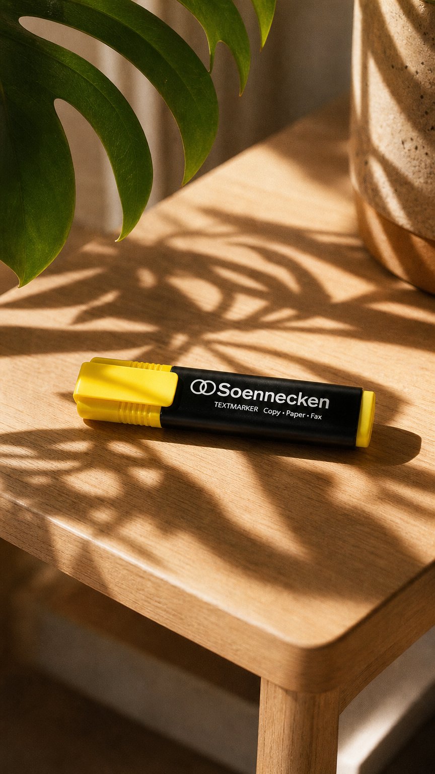 AI product shot of Soennecken Textmarker