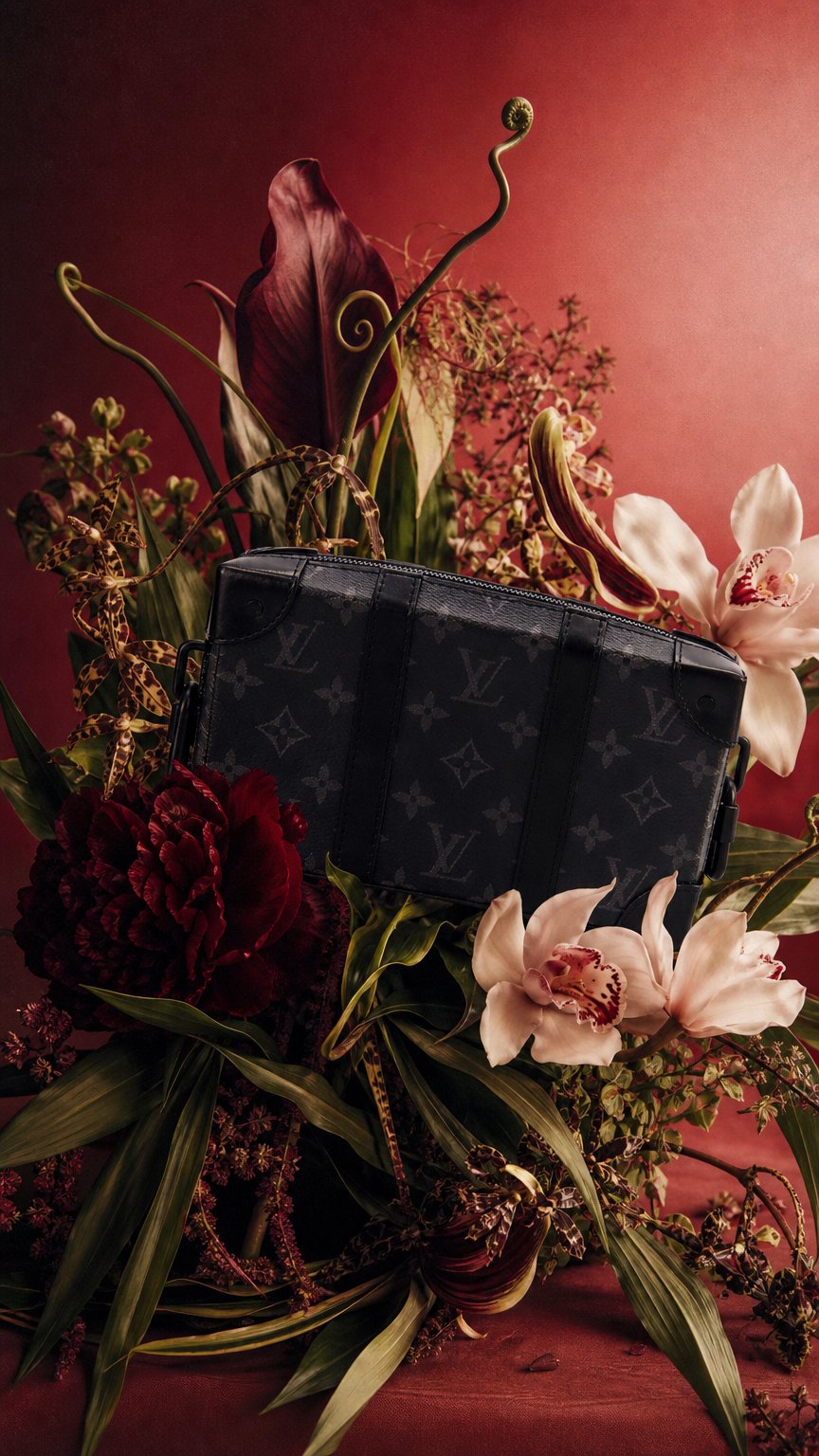 AI product shot of LV Trunk Wallet Bag