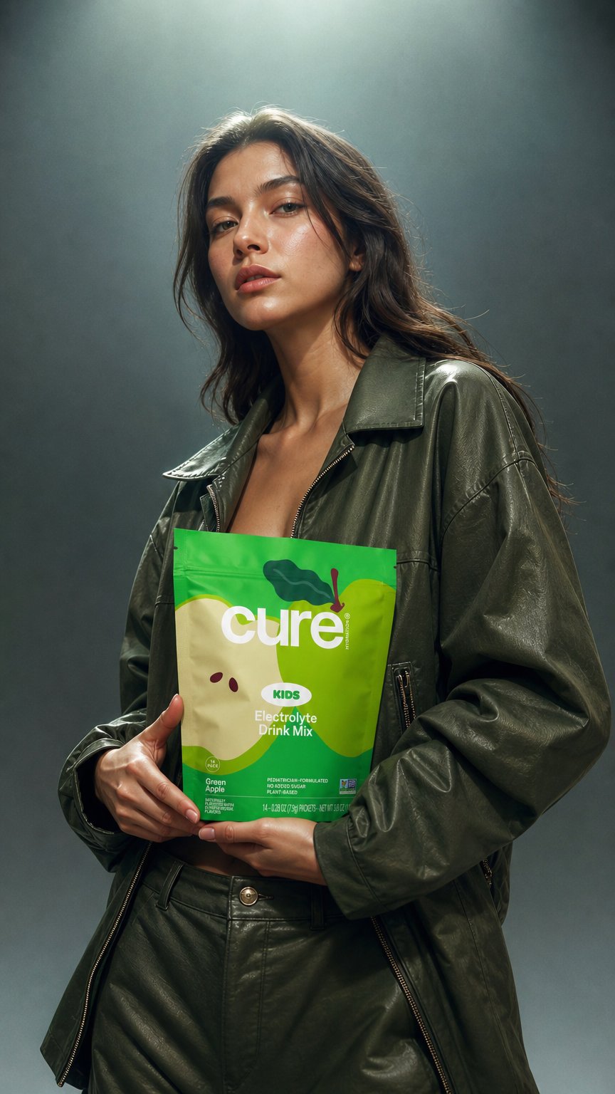 AI product shot of Green Apple