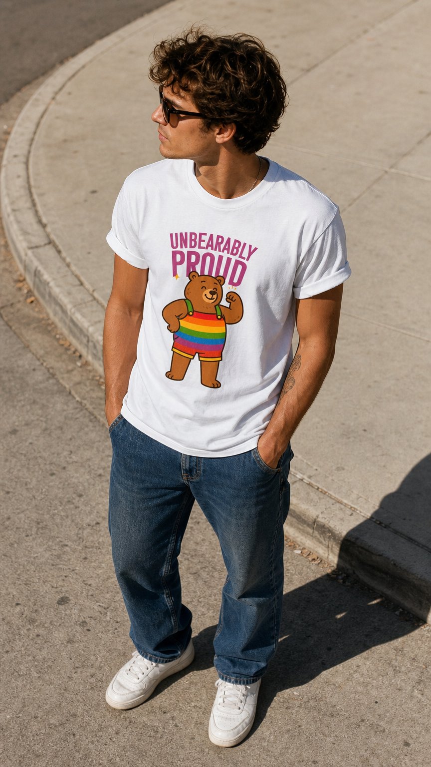 AI product shot of Unbearably proud