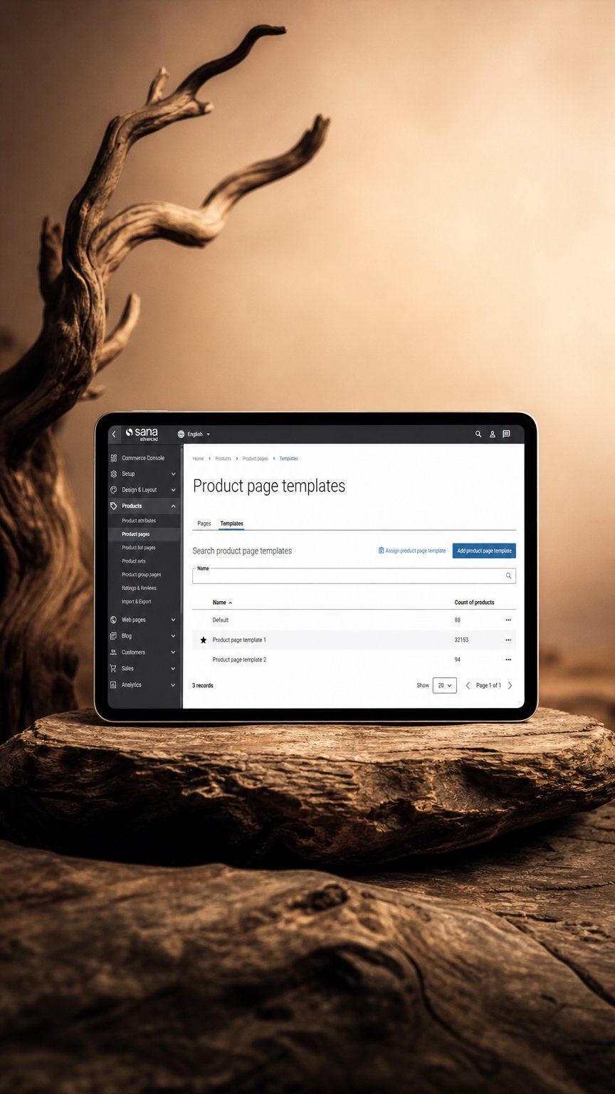 AI product shot of Product Pages Design and Content
