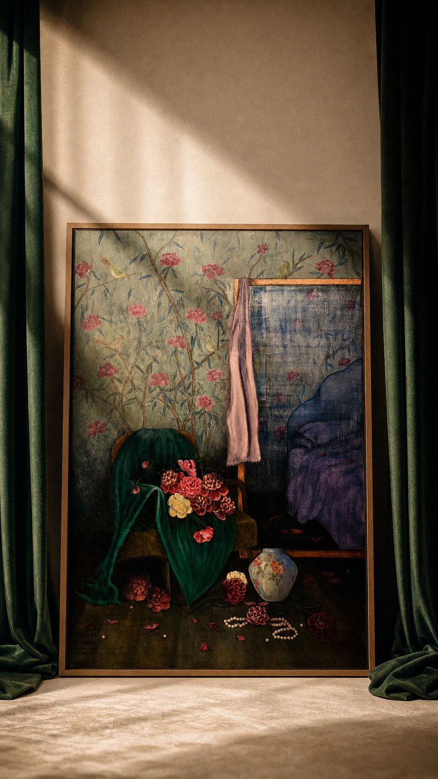 AI product shot of Beauty where Peonies Fall