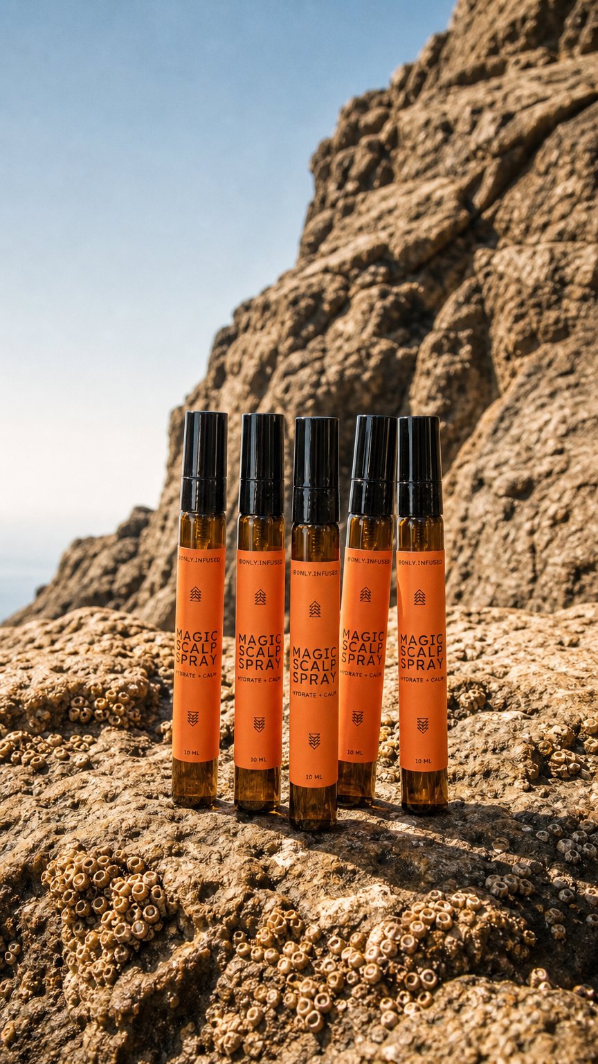 AI product shot of Mini Only Infused Magic Scalp Spray