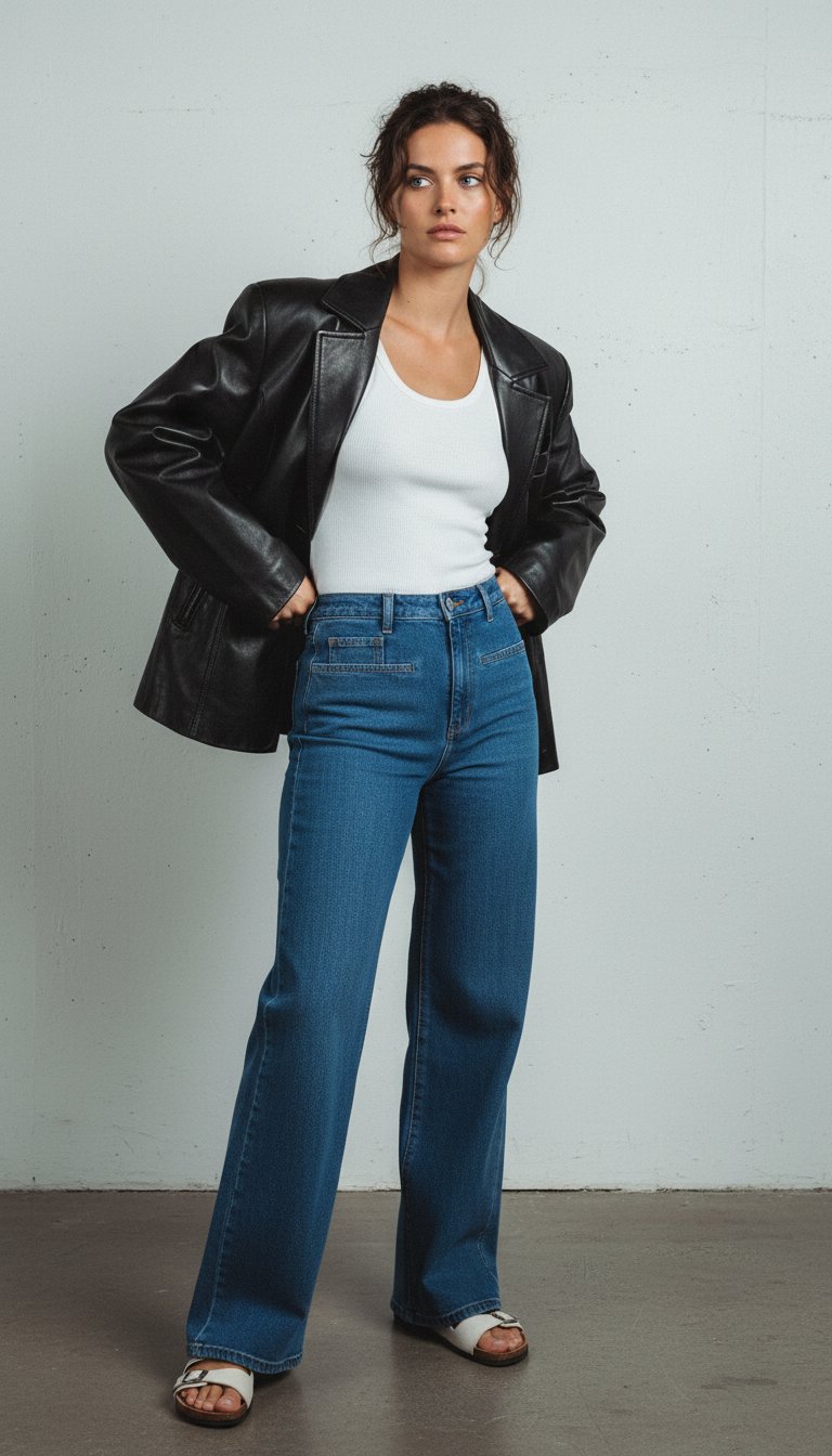 AI product shot of 5015 Peace Jean - Blue Hue