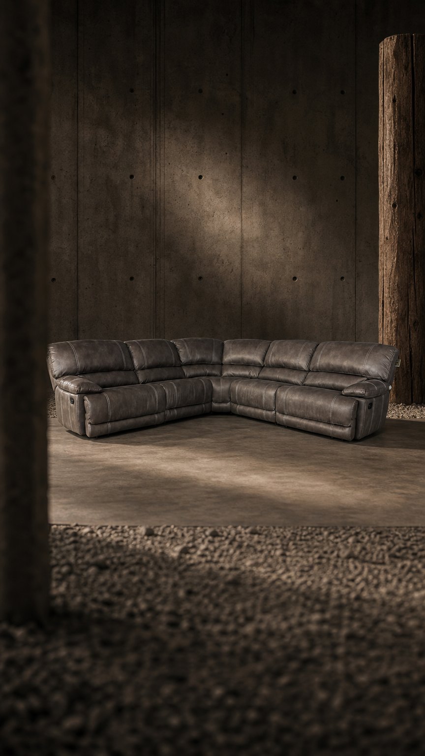 AI product shot of Guvnor 5 Piece Corner Group In Grey