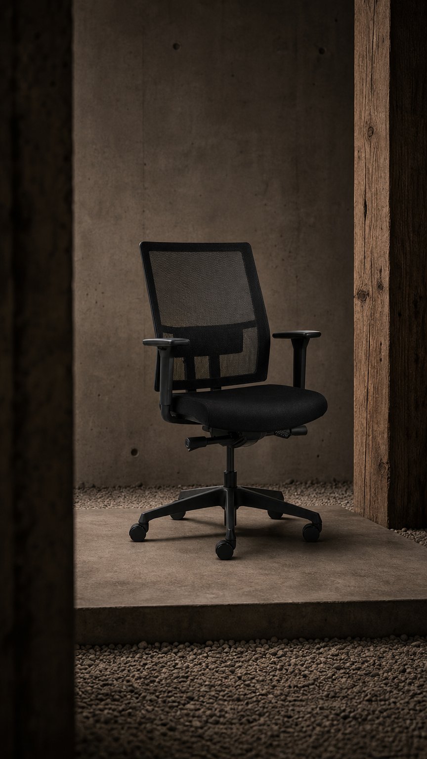 AI product shot of Bureaustoel EN75 (volgens EN-1335 normering)