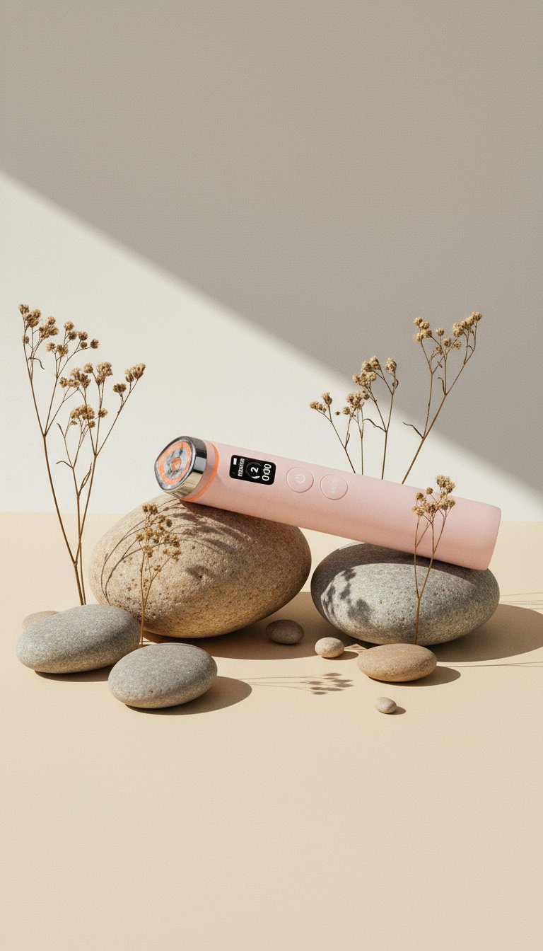 AI product shot of medicube Age-R Booster Pro babypink edition