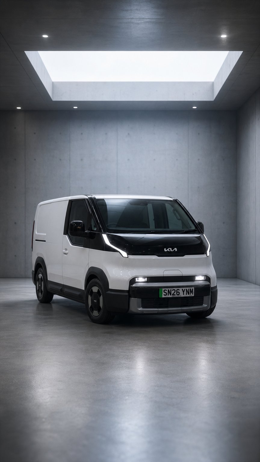 AI product shot of Ohm Campers Electric Campervan
