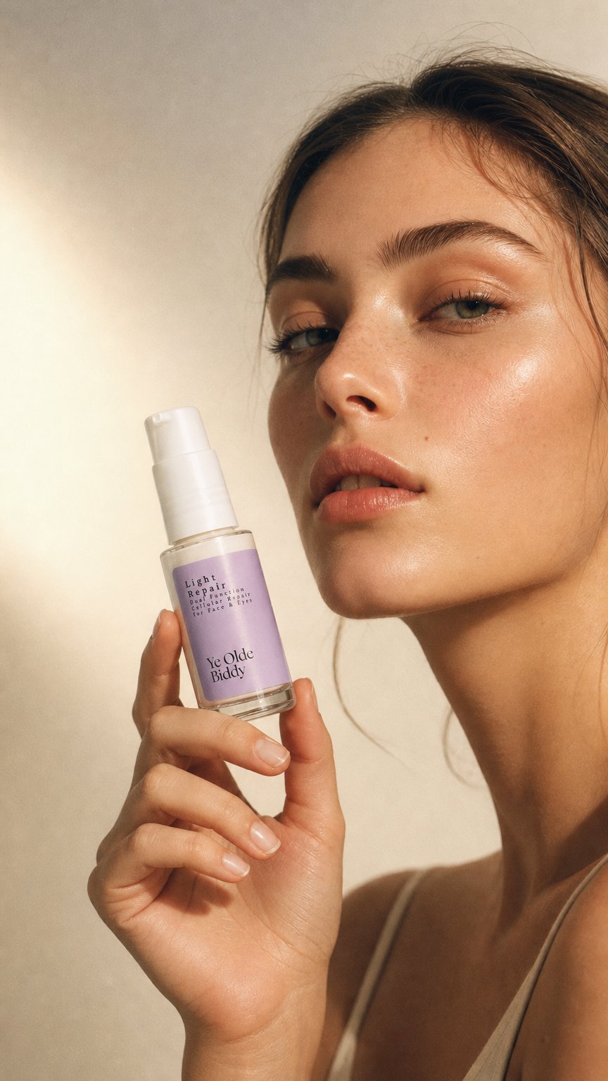 AI product shot of Light Repair Sensitive Eye & Face Renewal Cream