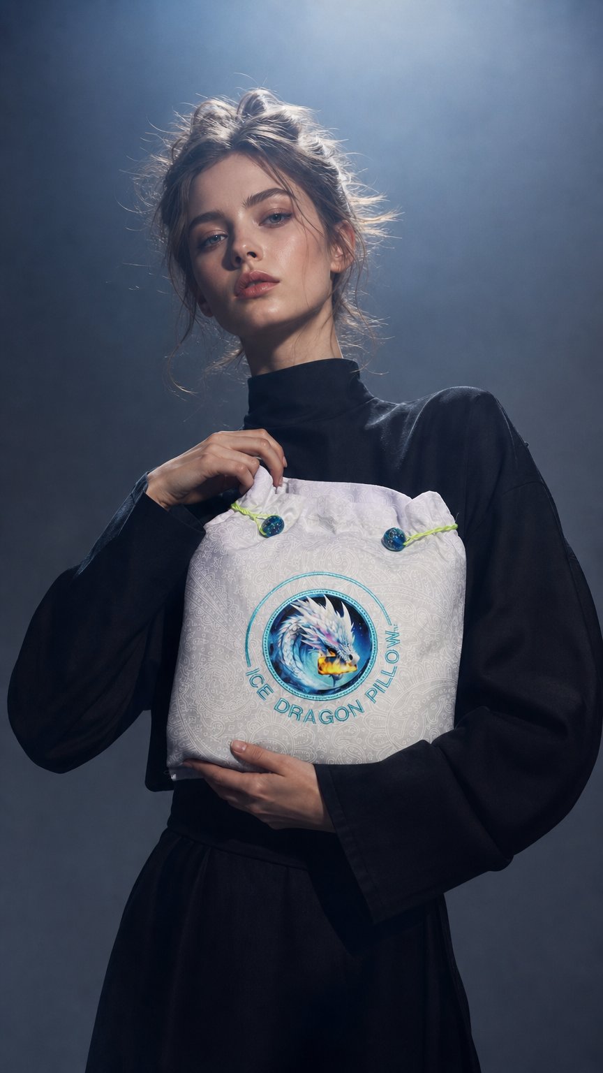 AI product shot of Small White Pillow