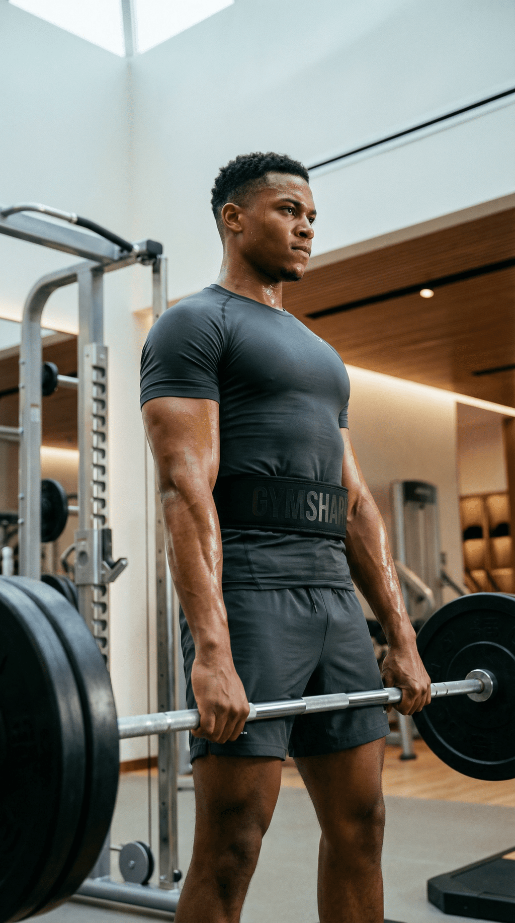 AI product shot of Velcro Weightlifting Belt