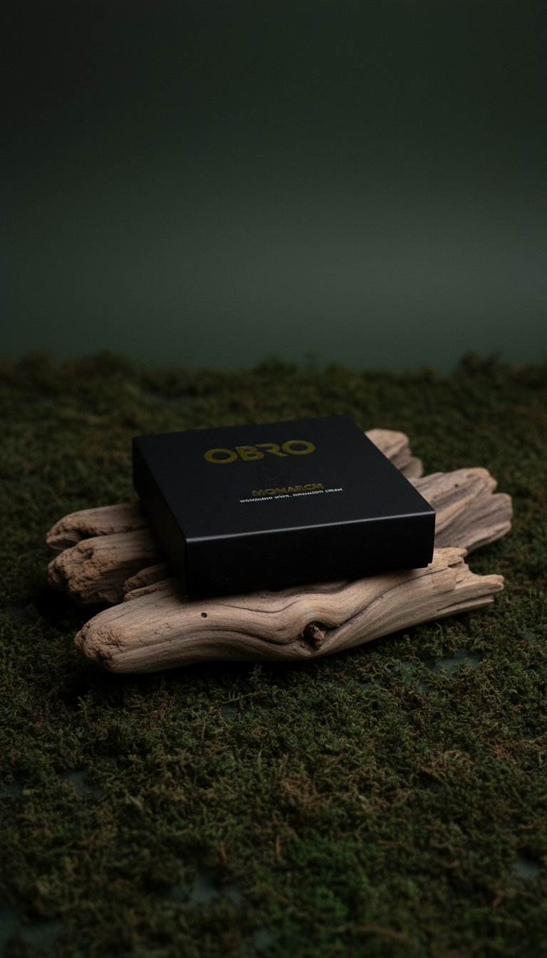 AI product shot of Monarch by Obro Natural Cologne