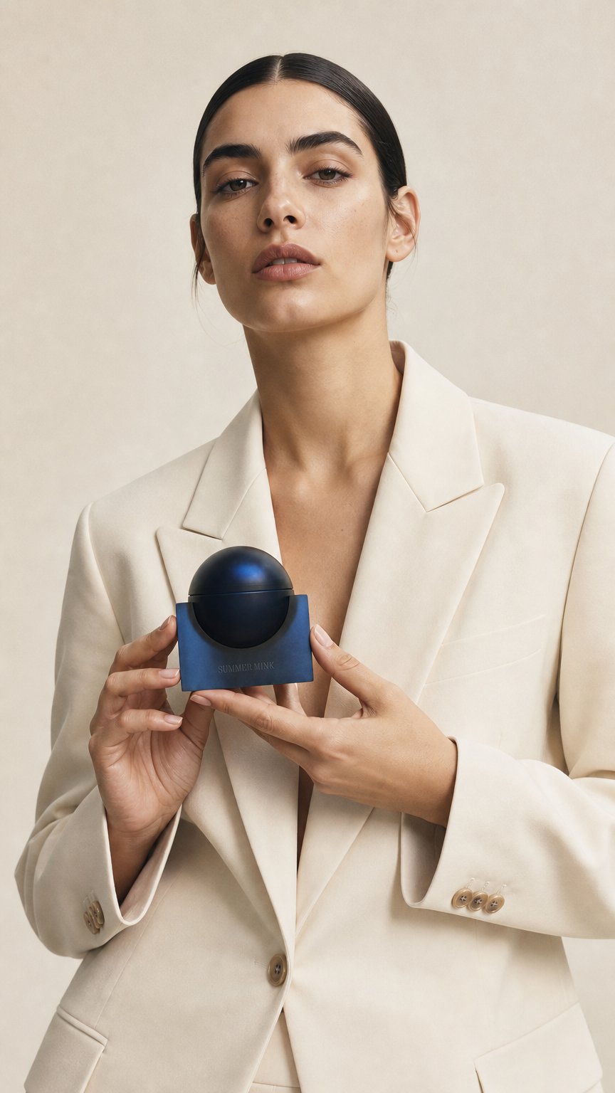 AI product shot of Summer Mink Eau de Parfum