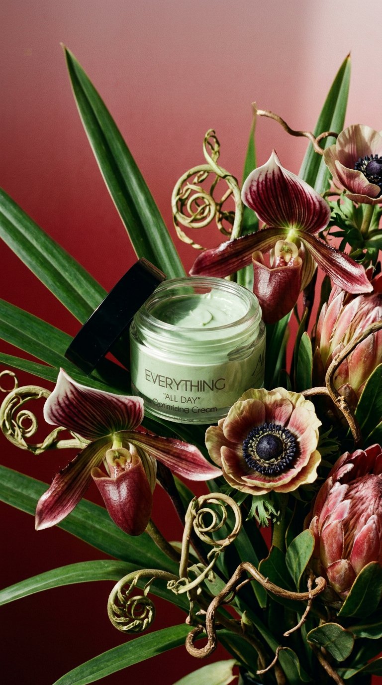 AI product shot of Everything Color Correcting “Green Cream”