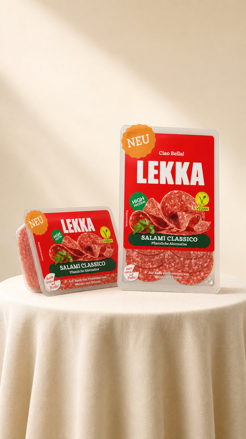 AI product shot of LEKKA Pflanzliche Alternativen