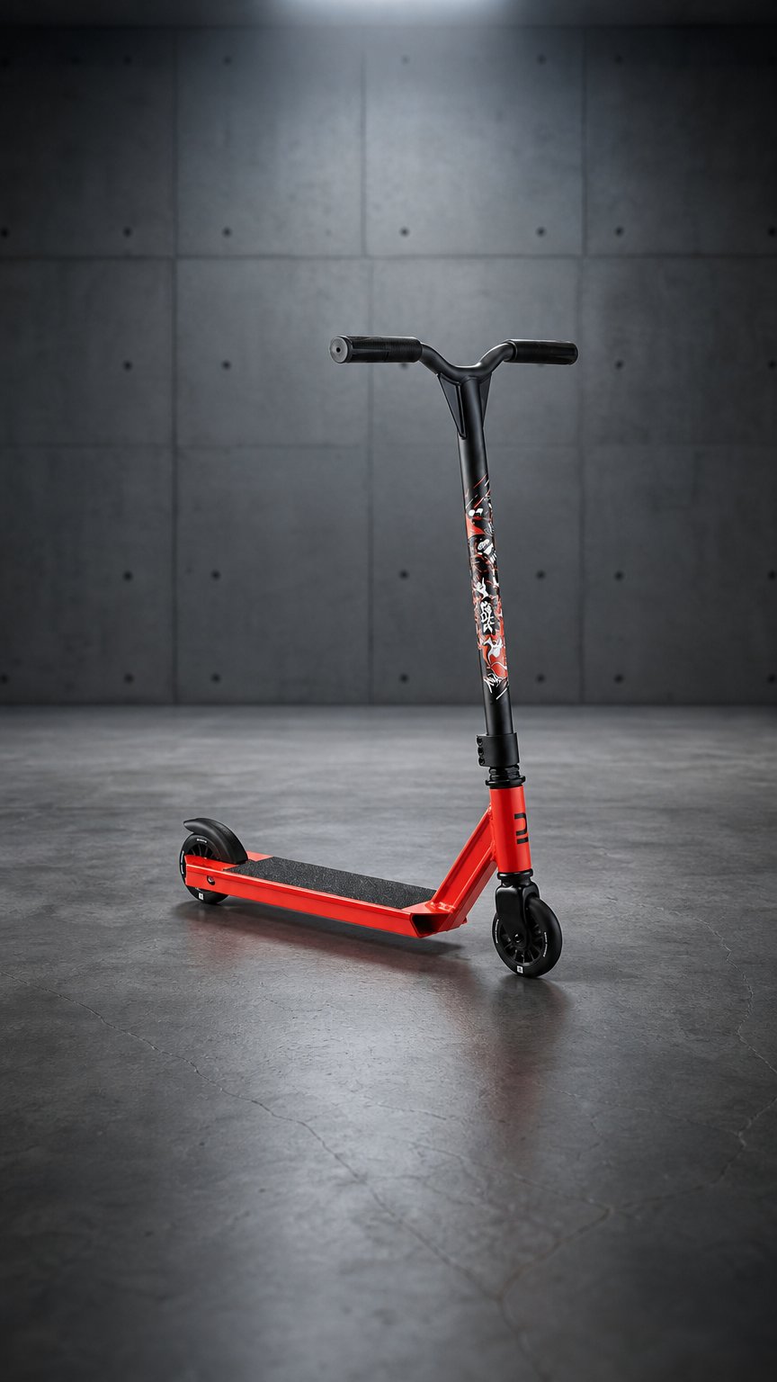 AI product shot of TROTTINETTE FREESTYLE MF100 ROUGE