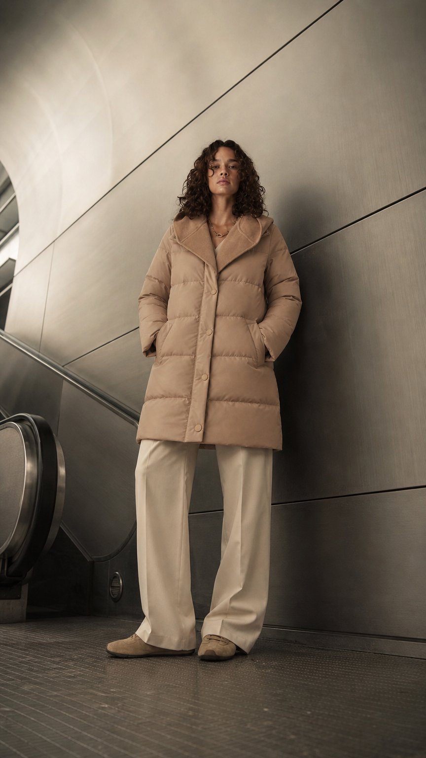 AI product shot of Henderson Puffer - Camel