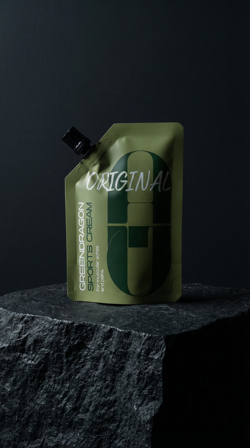 AI product shot of “Original” Sports Cream 60gm Pouch
