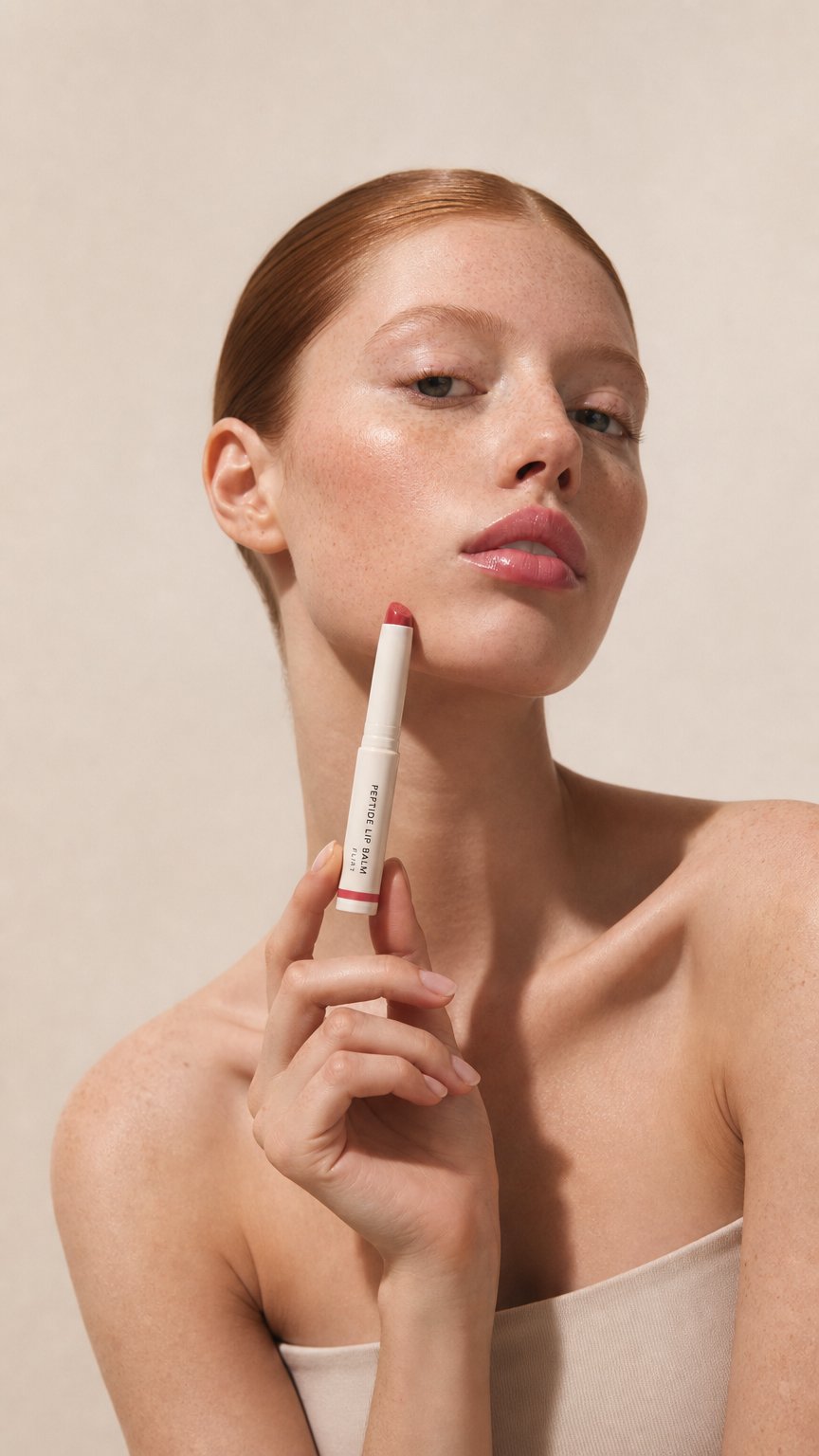 AI product shot of Peptide Lip Balm Set