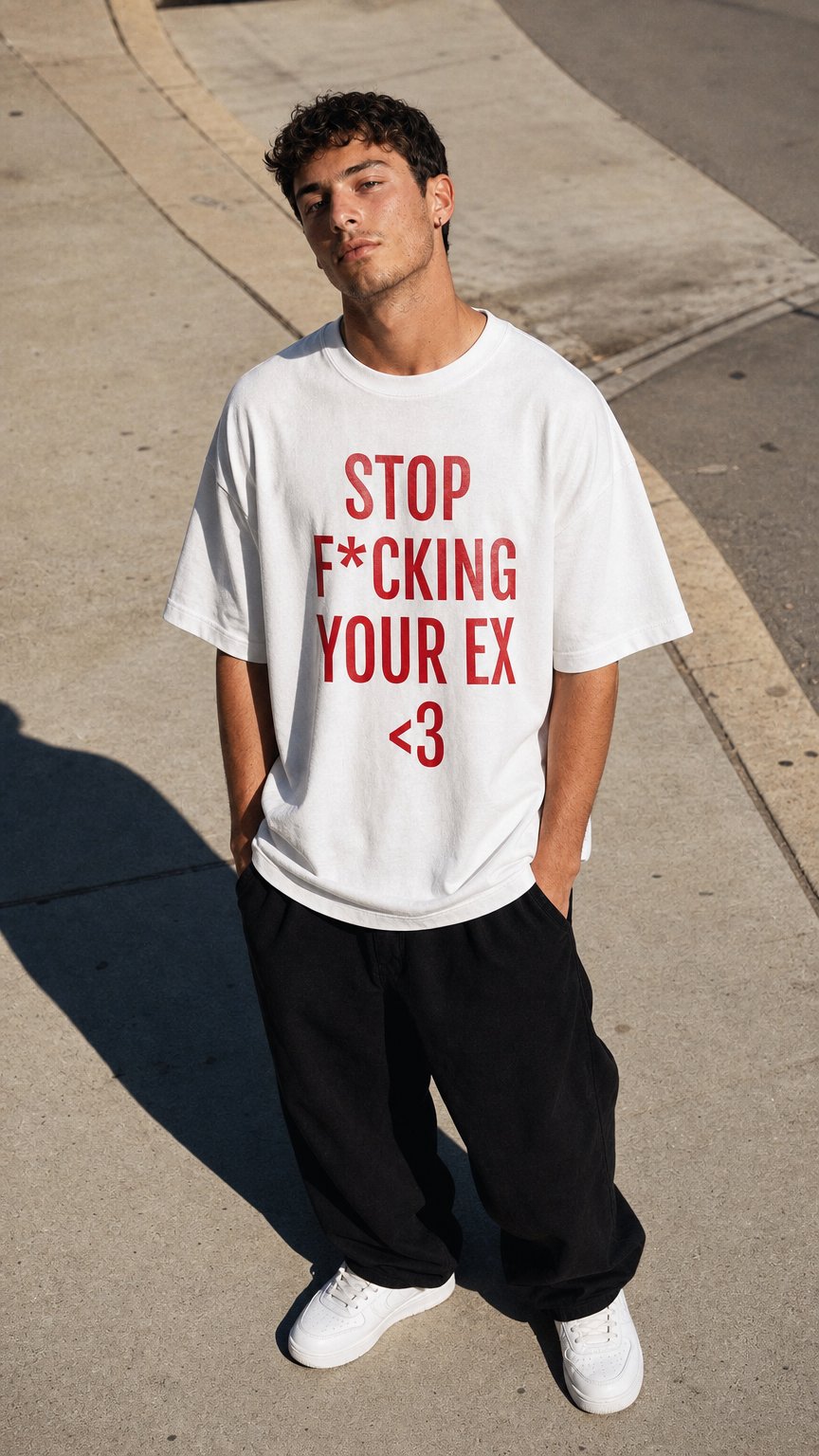 AI product shot of Stop F*cking Your Ex <3