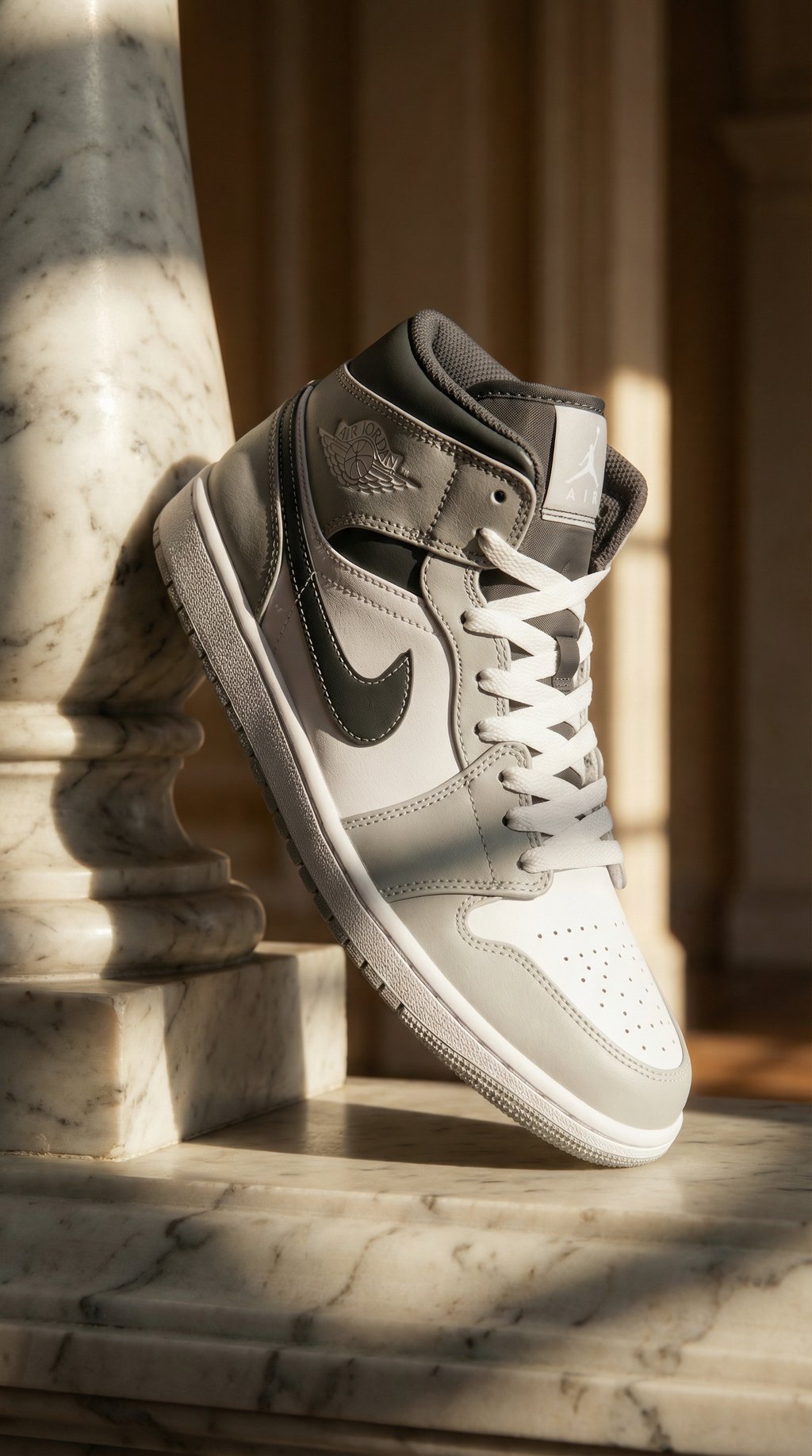 AI product shot of Jordan Air 1 Mid