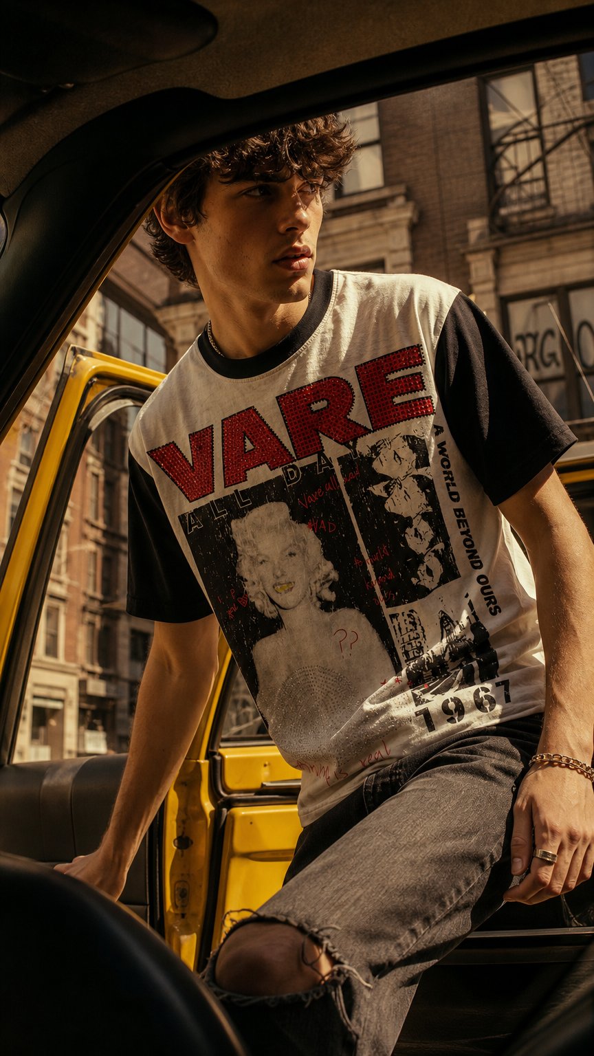 AI product shot of VARE LIFE HUSTLER TEE