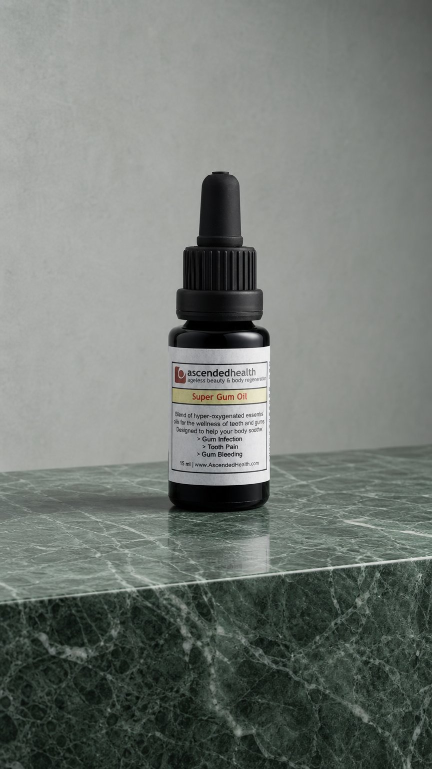 AI product shot of Super Gum Oil