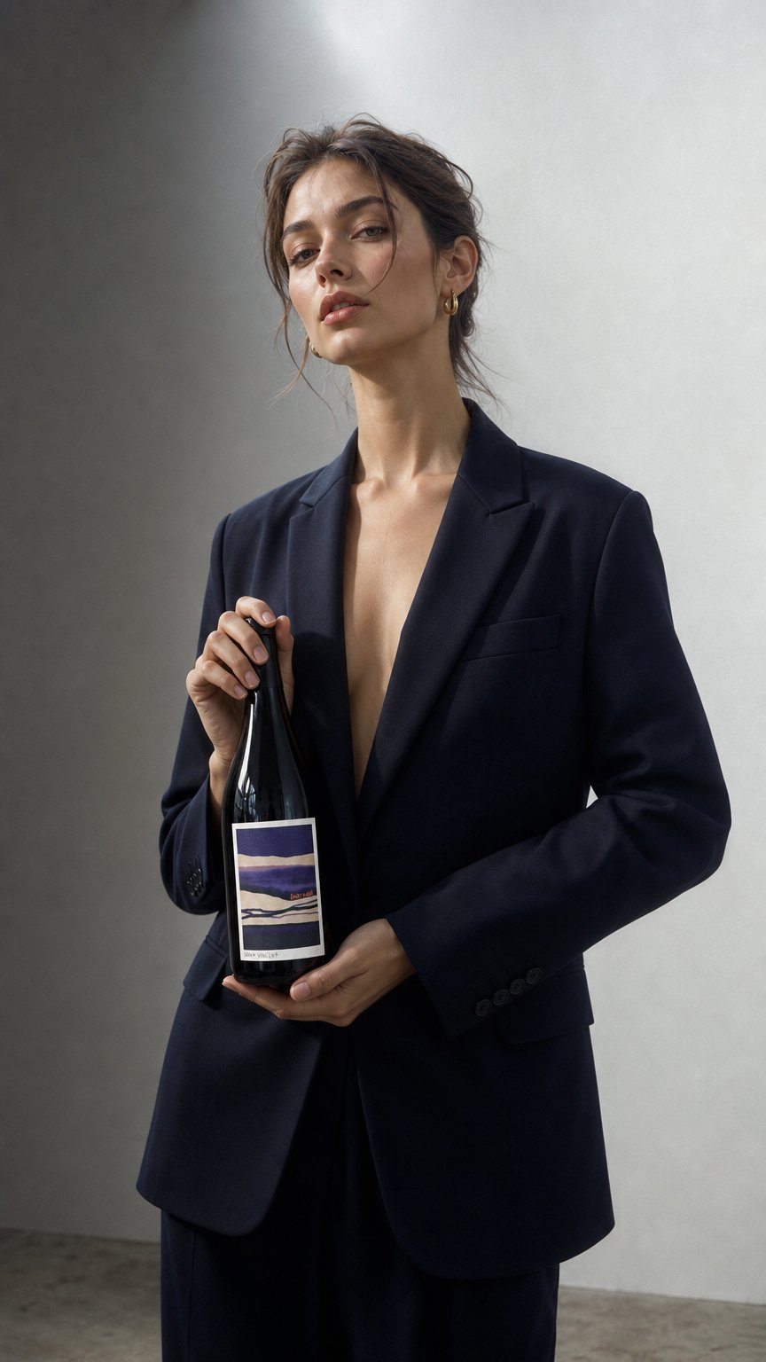 AI product shot of Saint Vincent Pinot Noir 2023