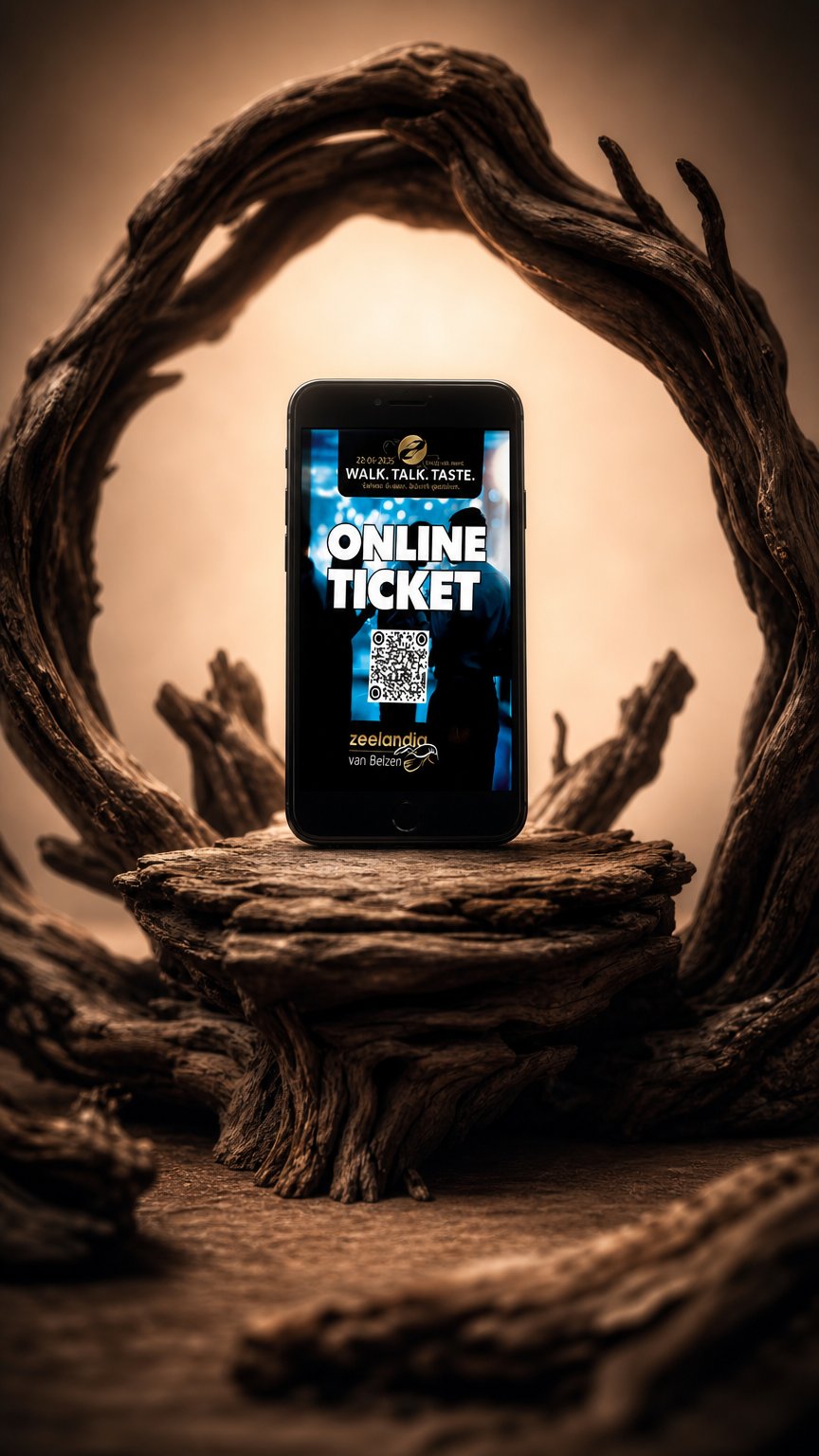 AI product shot of Online-Ticket