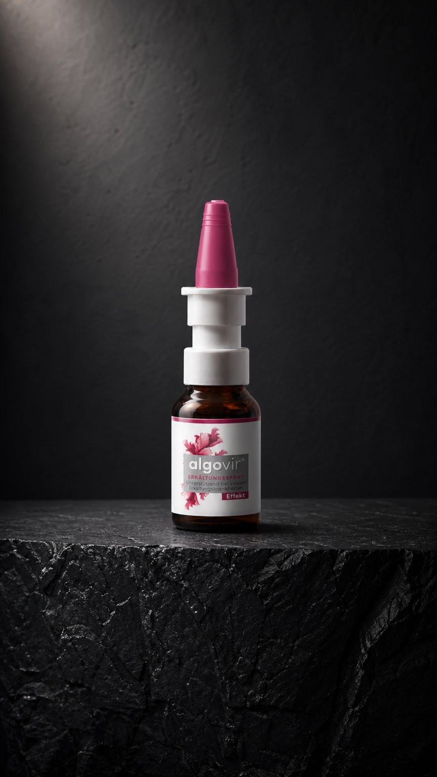AI product shot of algovir® Erkältungsspray