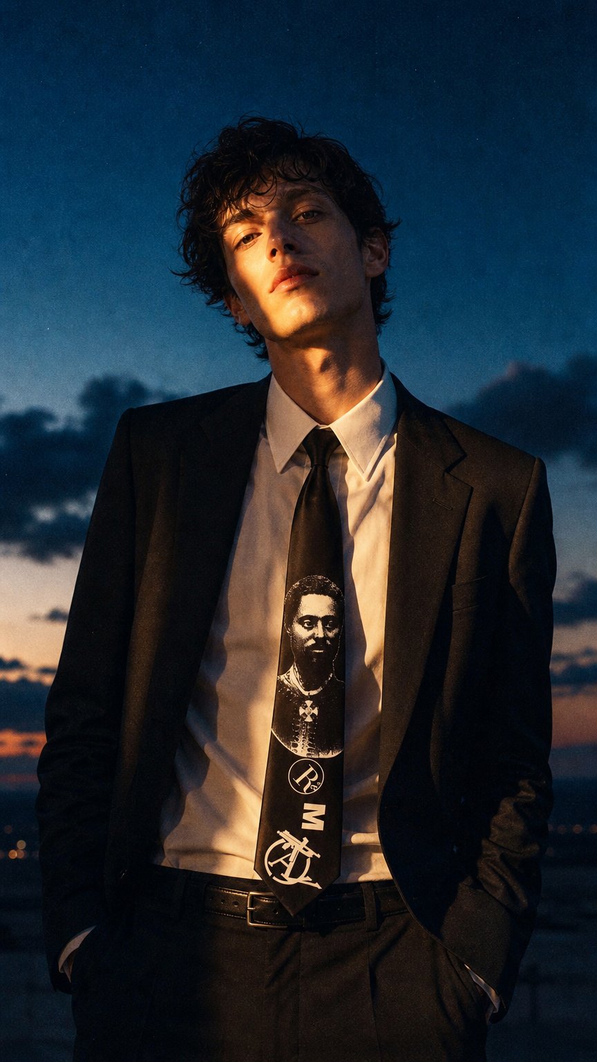 AI product shot of "RAS MAKONNEN" Tie