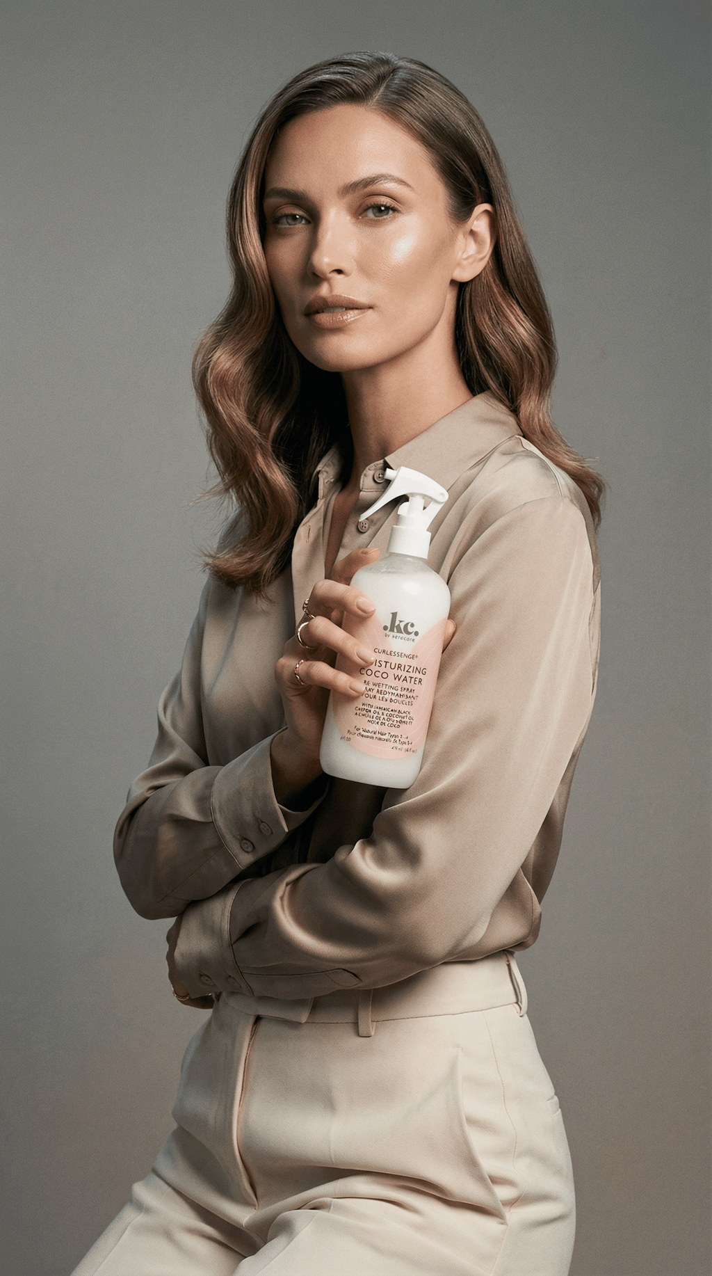 AI product shot of KeraCare Curlessence Moisturizing Coco Water