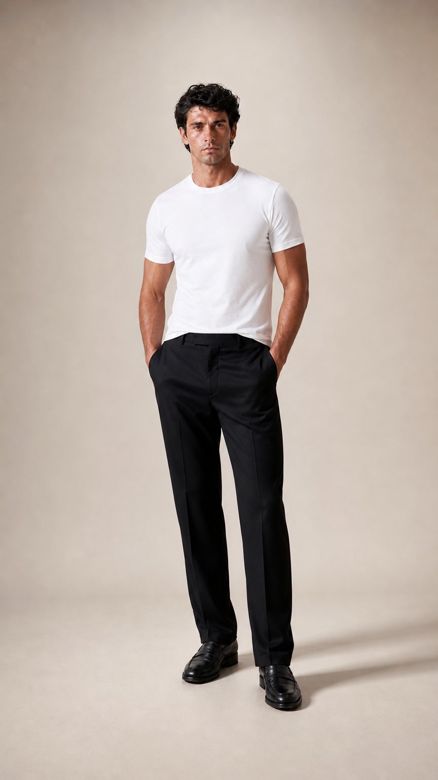 AI product shot of Essential Slim-Fit T-Shirt - White