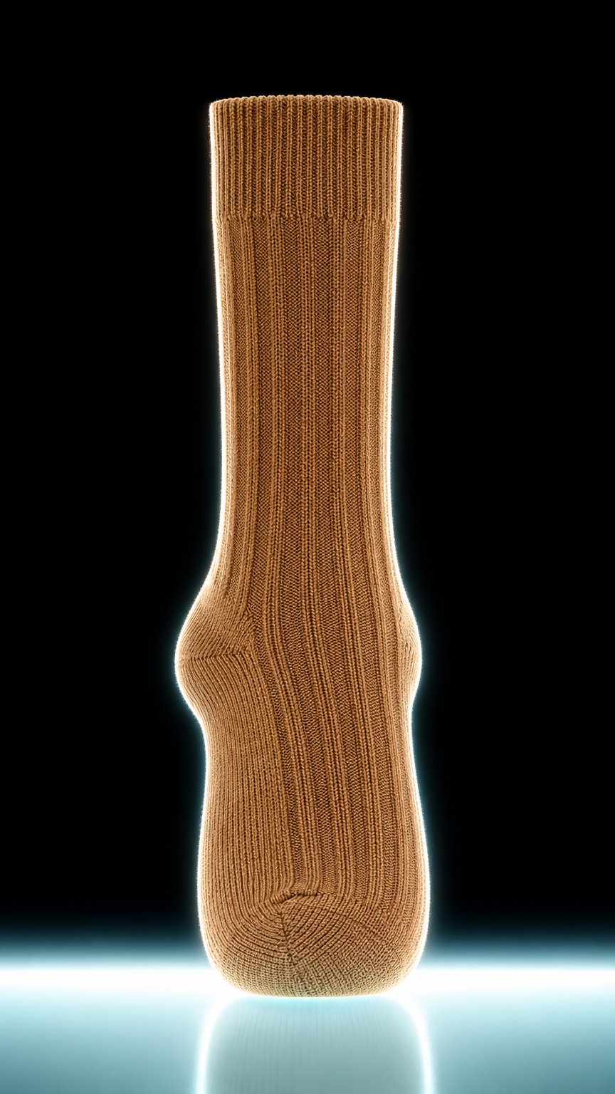 AI product shot of Cashwool Socks - Camel