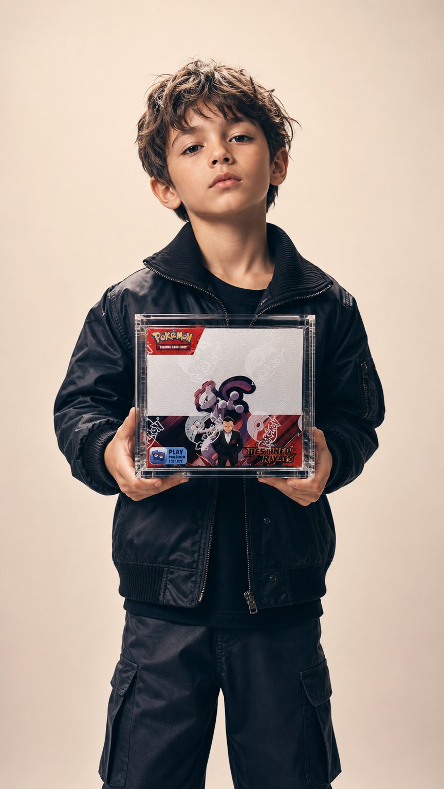 AI product shot of Pokemon (Modern) Booster Box Display Case – SM | SWSH | SV | Mega – Titan