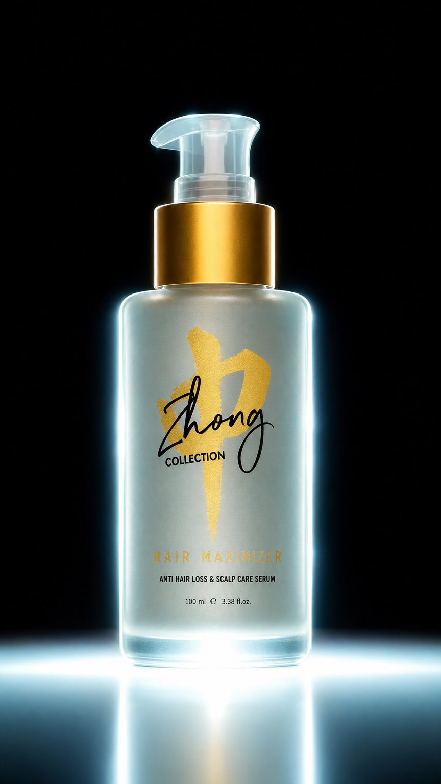 AI product shot of Zhong Collection Skincare