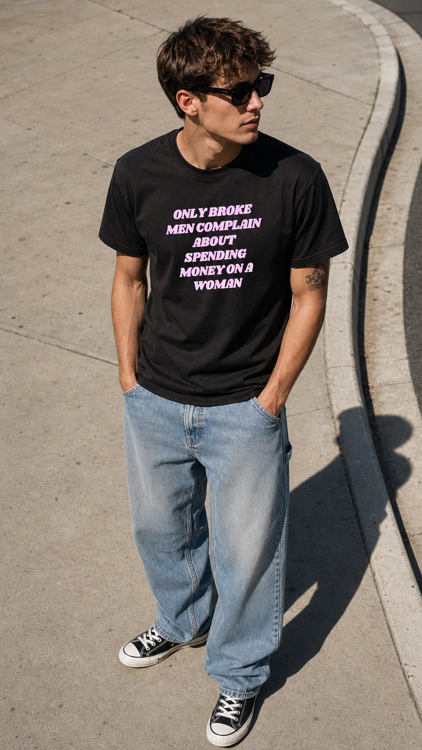 AI product shot of Only Broke Men Complain About Spending Money On A Woman