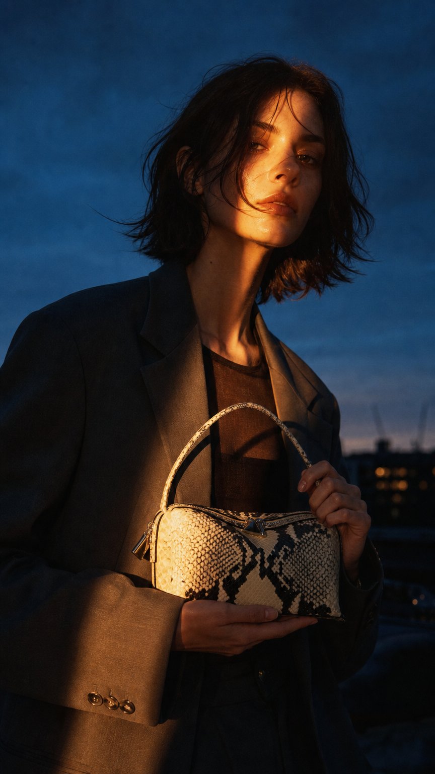 AI product shot of Python Café Mini Bag
