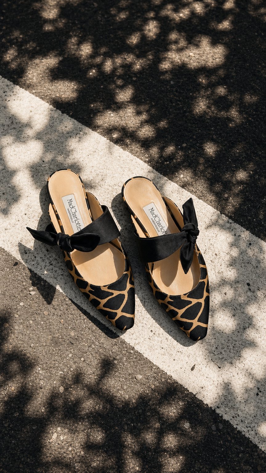 AI product shot of Gigi Safari Mule
