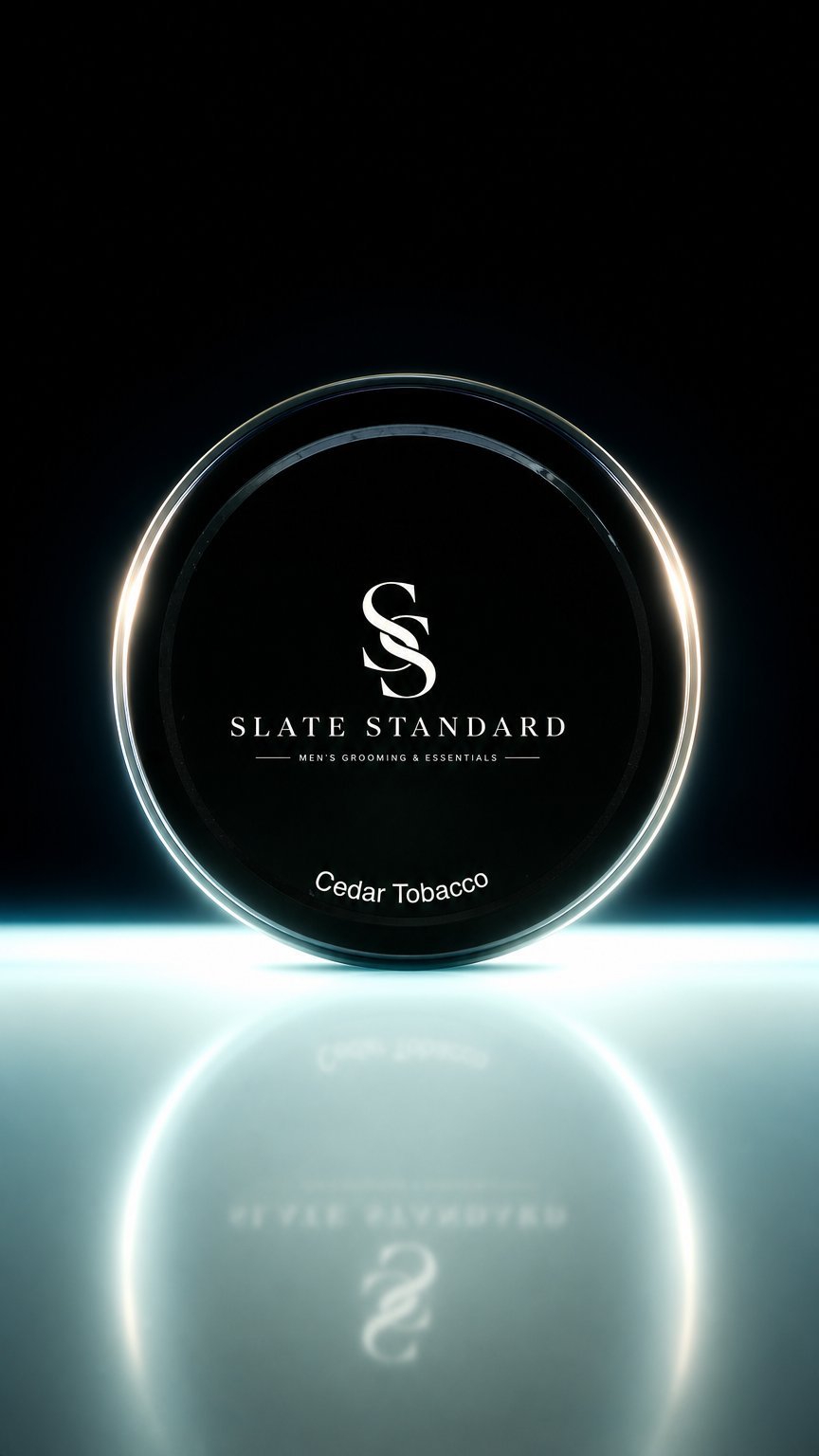 AI product shot of Slate Standard - Solid Cologne for Men