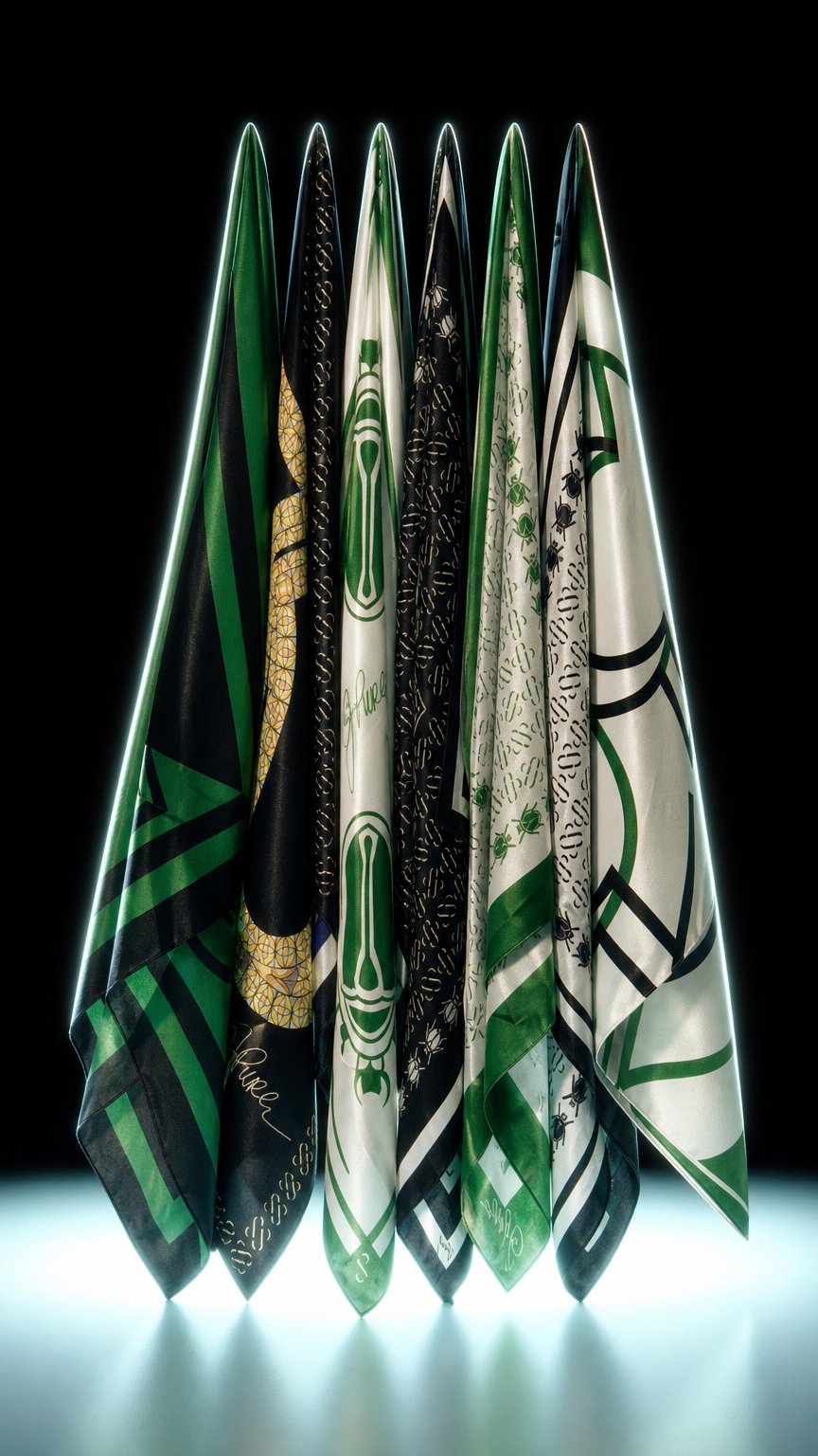 AI product shot of JPURE DESIGNER SCARVES