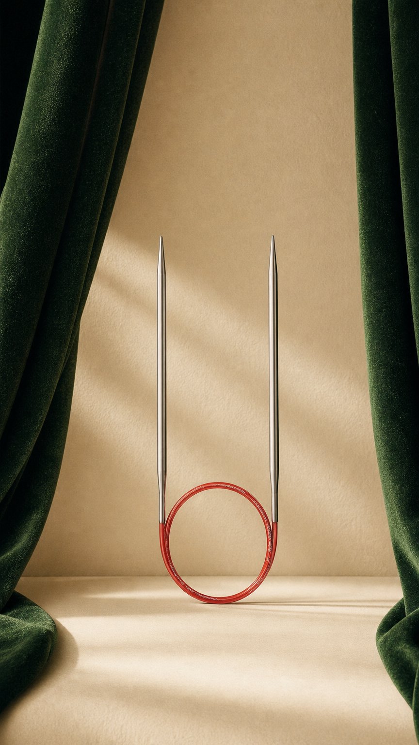 AI product shot of Addi Premium Lace Fixed Circular Needles