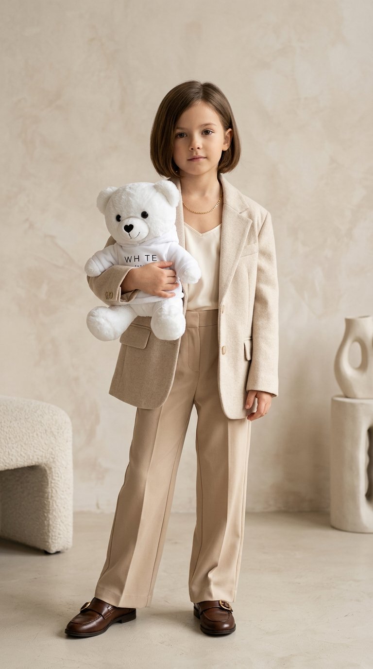 AI product shot of Whte Teddy Bear