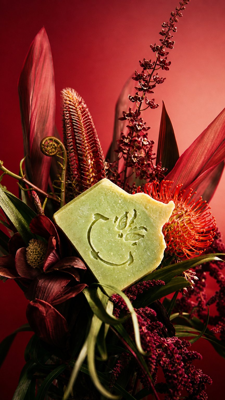 AI product shot of “Mr. Grinch”
