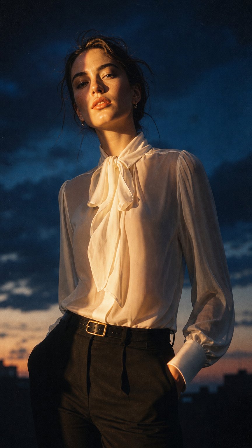 AI product shot of Emilie Blouse, Black