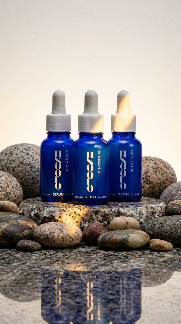AI product shot of EXOGLO Serum 30ml – 3 Pack